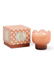 TLP0503EU Tulip 155g Pink and Burnt Orange Glass Candle Paddywax - Cactus Flower